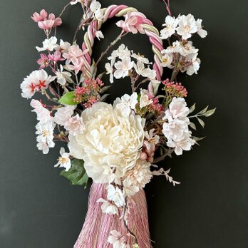 Cherry blossom Tassel wreathの画像