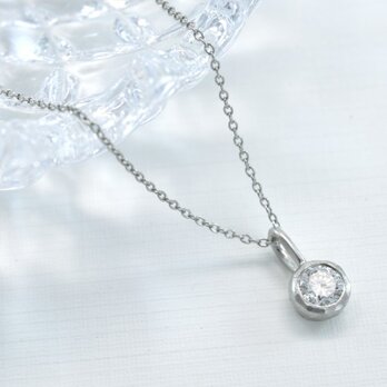 Pt900 ダイアモンド0.27ct ネックレス(M-N003)の画像