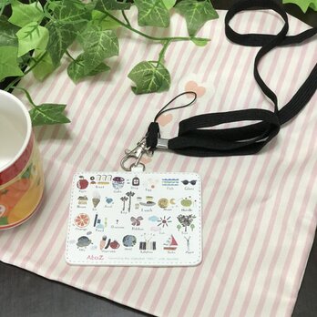 〈受注生産〉ネックストラップ付き合成皮革IDカードケース「AtoZ」 by なおちるの画像
