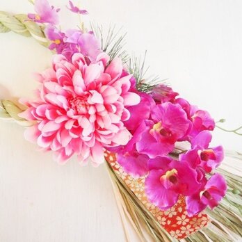 お花が可愛いお正月飾り＊ループP１６１９の画像