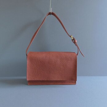 one handle flap bag (brown)