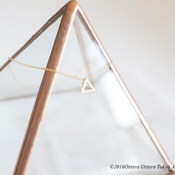 【14KGF】Necklace,Gold Tiny Triangleの画像