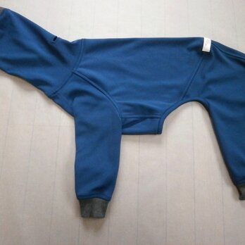 犬服　[受注生産]ウィペット用フルスーツ　ネイビーブルーの画像