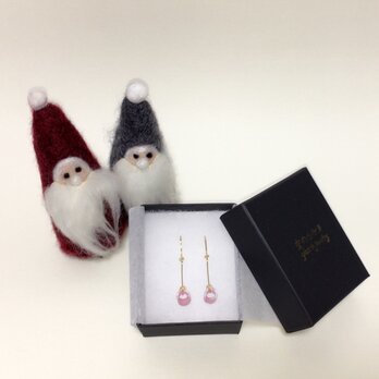 ☆クリスマス限定☆Box付き glass jewelry空のカケラ “星”シリーズ (ピンク)の画像