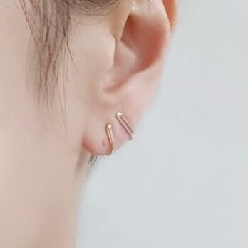 【K14GF】イヤリング* Line Earringsの画像