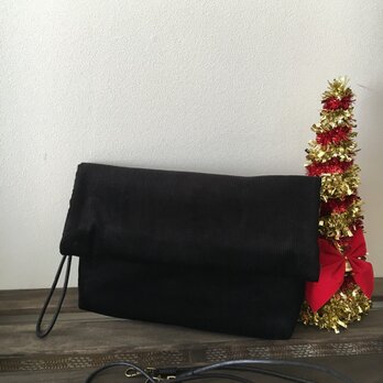 マグネットボタン2wayクラッチバッグ