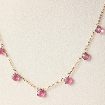 【K14gf】宝石質ピンクトルマリンのネックレスの画像