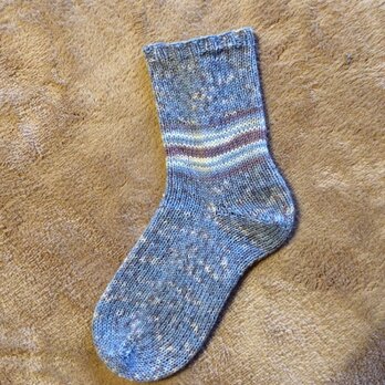 ドイツソックヤーンの手編み靴下【REGIAナチュラル】の画像