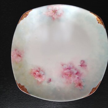 桜　絵付け皿の画像
