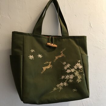 帯で作る☆トートバッグ・クリスマス特別価格・の画像