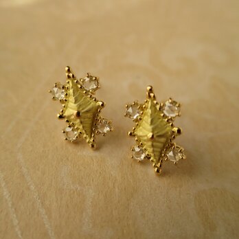 K18   Rose cut Diamond　Pierceの画像