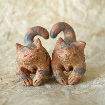 ((再販))ハートちび猫＝＾人＾＝茶トラ2