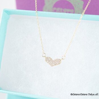 【14KGF】Necklace,CZ Lovely Heartの画像