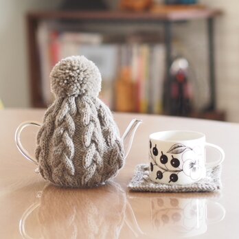 ★受注制作★ティーコゼー＆マット(セサミ)