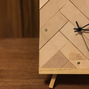 ※受注製作 [three fifteen herringbone wall clock]の画像