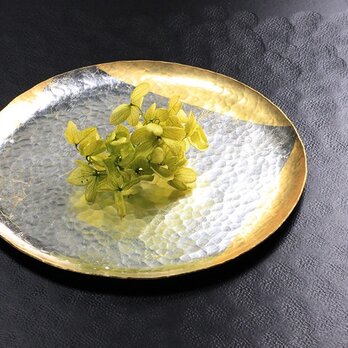 満月平箔皿　五寸の画像