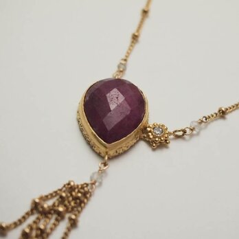 moonlight necklace gd ruby【FN221】の画像