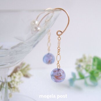 【14kgf】煌めく惑星の耳飾り♡pale lavender colorの画像