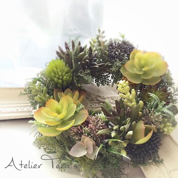 多肉のミニリース 2