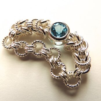 『 Radiant blue ( inner ) 』Ring by SV925の画像