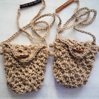 麻ひものポシェット