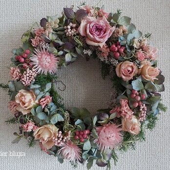 atelier BLUGRA八ヶ岳〜薔薇と紫陽花のWreath1の画像