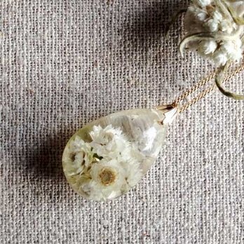Botanical jewelry　山母子inクォーツ　スライドボール付きネックレスの画像