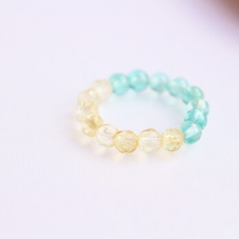 アパタイト×シトリン　Half　Ring
