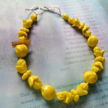 *♥*Vintage Czechoslovakian Lemon Yellow Flower Beads*♥*の画像