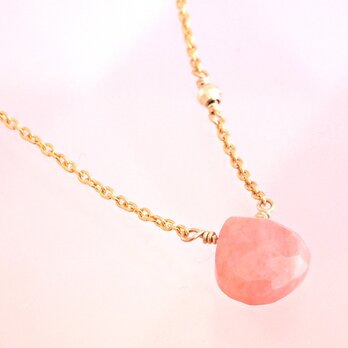 14KGF Pink Opal Necklaceの画像