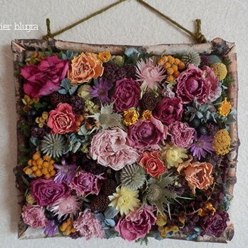 atelier BLUGRA八ヶ岳〜薔薇と小花の壁掛けフレーム02の画像