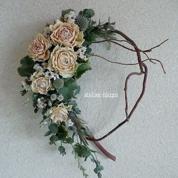 atelier BLUGRA八ヶ岳〜薔薇とユーカリの葡萄蔓Wreath3の画像