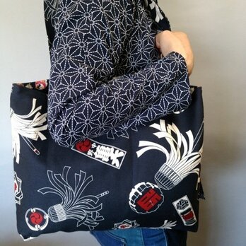 和柄帆布トートバック（纏柄）