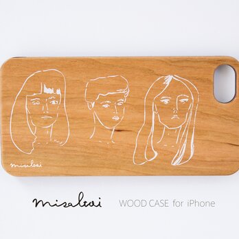 【天然木 iPhoneケース】「GIRLS' POWER」WOOD スマートフォンケースの画像