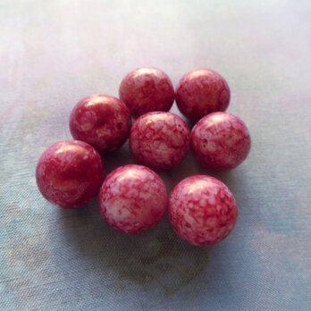 *♥*Vintage West German Rose Red Picasso Beads*♥*の画像