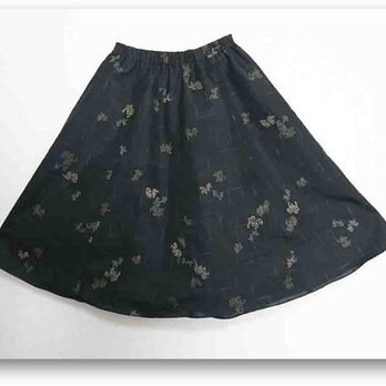124　ＳＡＬＥ　菊柄着物ギャザーフレアスカートの画像