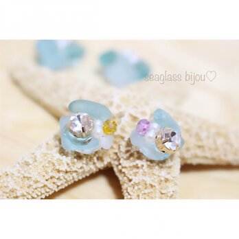 seaglass bijou♡（ピアス・イヤクリップ）miniの画像