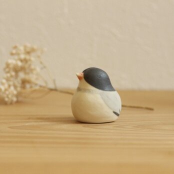 【如月・新作】文鳥 （受注制作）国産ヒノキの木箱入りの画像