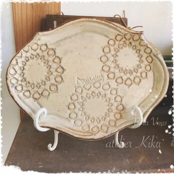 Lace plate -ring doily-の画像