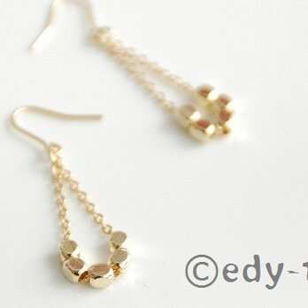 edy-t■再ゴールドfiveピアス☆