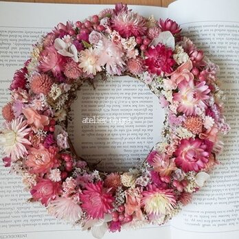 atelier BLUGRA八ヶ岳〜春色のイピンクWreath1の画像