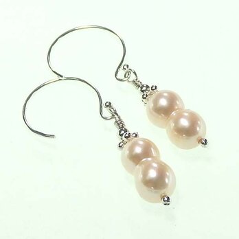 ツインパールのピアス