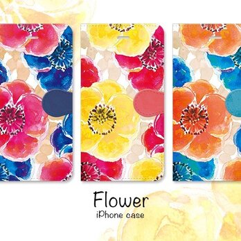 お花のiPhoneケース　アネモネの画像