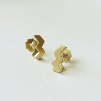 (BRASS) ZIGZAG EARRINGSの画像