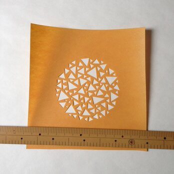 型紙（三角円Ｂ・直径8cm）の画像
