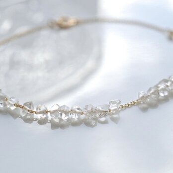 Herkimerdiamond bracelet　K10