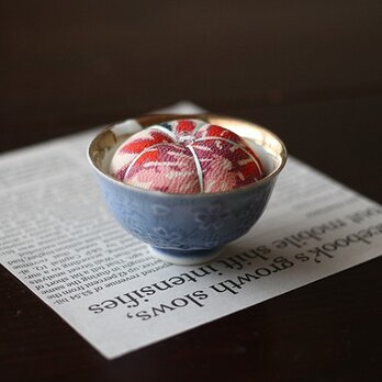 アンティークキモノ針山ー桜/KIMONO Pincushionの画像