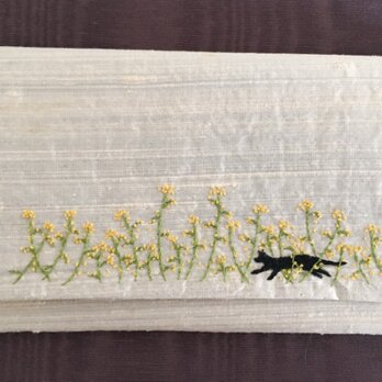懐紙入れ  猫と菜の花の画像