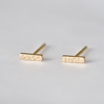 Hammered Bar ピアスの画像