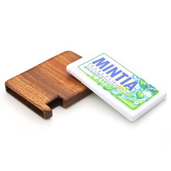 木で作った　MINTIA専用木製ケースの画像